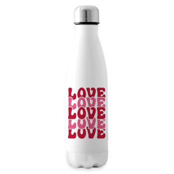 Liebe Liebe Liebe Liebe - Isolierflasche - Weiß - Rechts