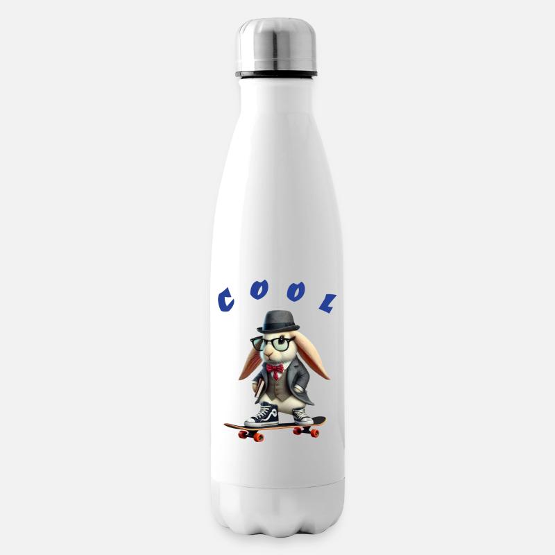 Cool rabbit - Insulated Water Bottle - white