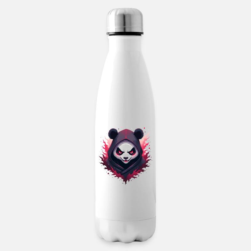 Böser Ninja Panda - Isolierflasche - Weiß