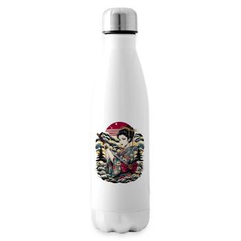 Geisha japonaise - Bouteille isotherme - blanc - Droite