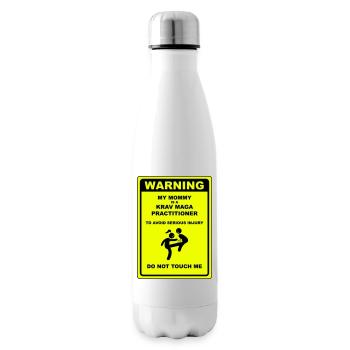 Warnung! Mama macht Krav Maga! - Isolierflasche - Weiß - Rechts