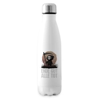 Ende gut alle tot – Grim Reaper Humor - Isolierflasche - Weiß - Rechts