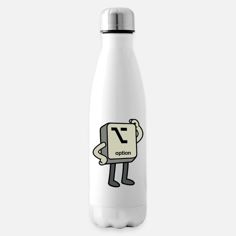 Option-Button - Isolierflasche - Weiß