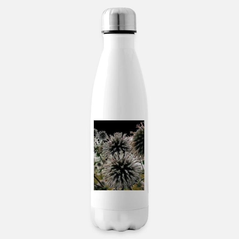 Impression über Disteln - Isolierflasche - Weiß