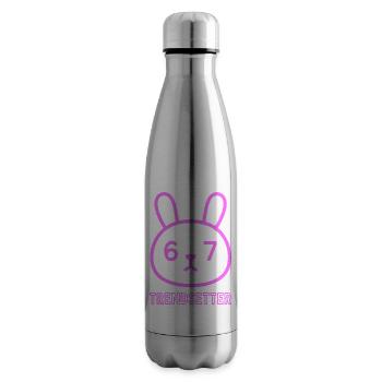Neon Bunny 67 : Un lanceur de tendances - Bouteille isotherme - argent clair - Droite
