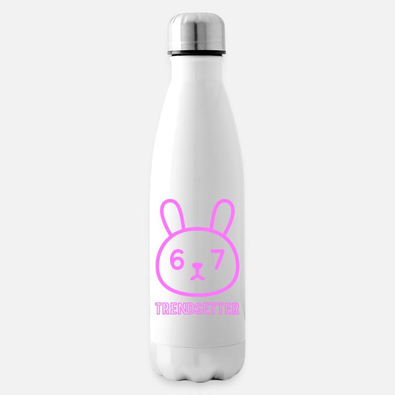 Neon Bunny 67 : Un lanceur de tendances - Bouteille isotherme - blanc
