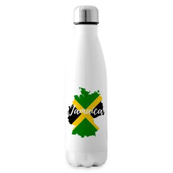 Deutschland goes Jamaika - Isolierflasche - Weiß - Rechts
