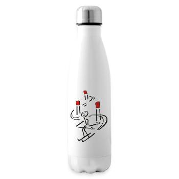 simple ski - Insulated Water Bottle - white - Right