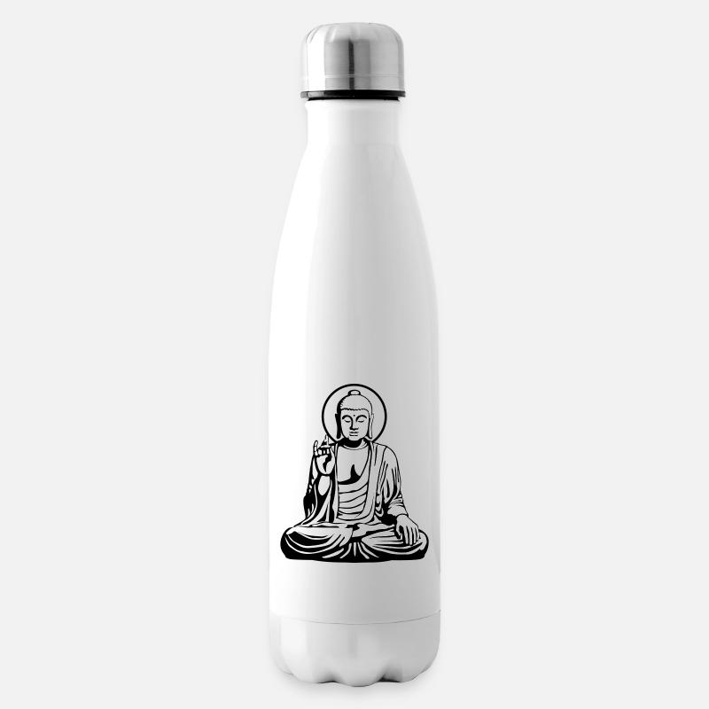 Young Buddha No.1_2c - Isolierflasche - Weiß