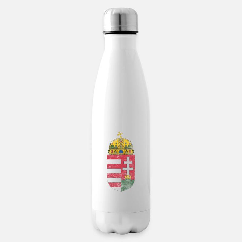 Ungarisches Wappen Ungarn Symbol - Isolierflasche - Weiß