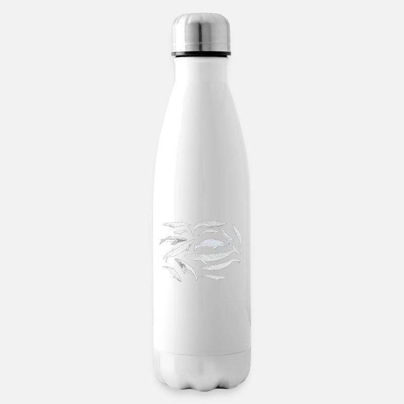 Baleines - Baleines - Baleines - Bouteille isotherme - blanc