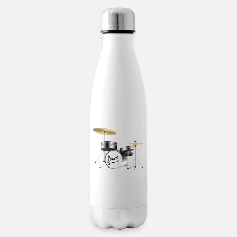Schlagzeug - Isolierflasche - Weiß