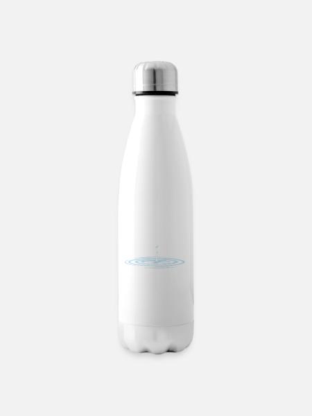 Wassertropfen waterdrop - Isolierflasche - Weiß