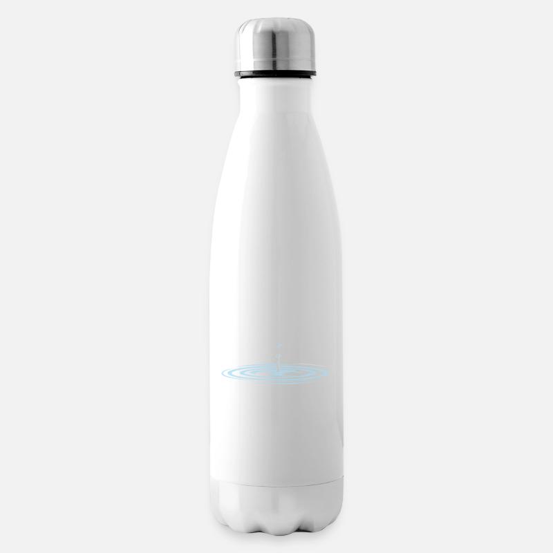 Wassertropfen waterdrop - Isolierflasche - Weiß