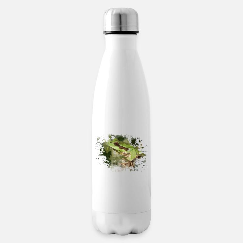 Frosch - Isolierflasche - Weiß