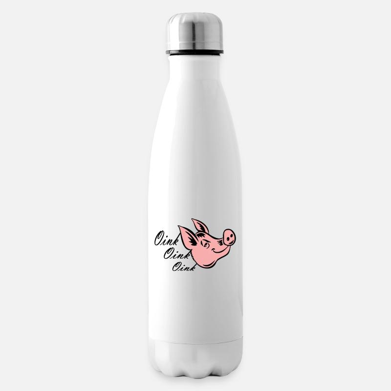 Kleines Schweinchen - Isolierflasche - Weiß