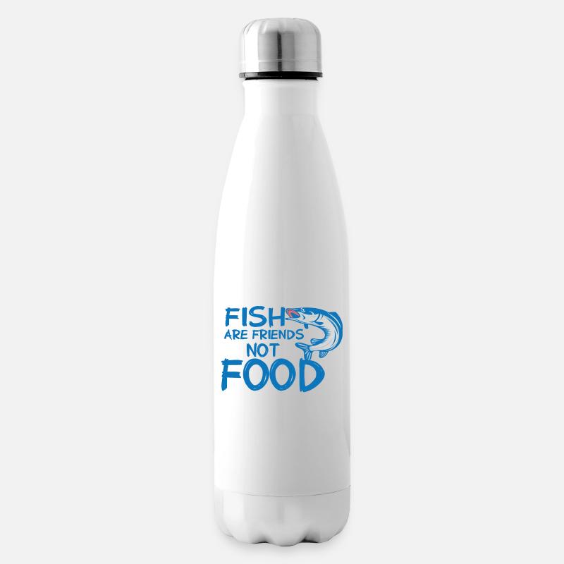 Idée de cadeau de végétarien végétarien - Bouteille isotherme - blanc