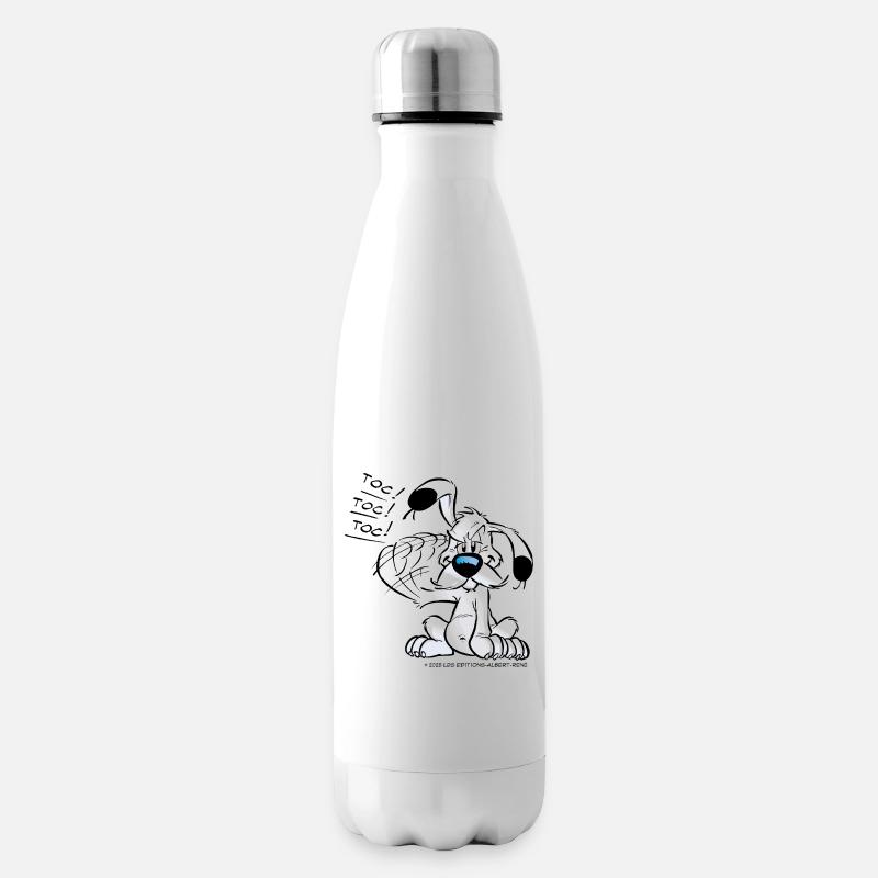 Astérix & Obélix Idéfix Frappe Toc Toc Toc - Bouteille isotherme - blanc