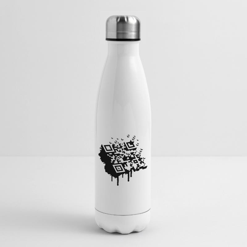 A 3D bar code as a graffiti Insulated Water Bottle