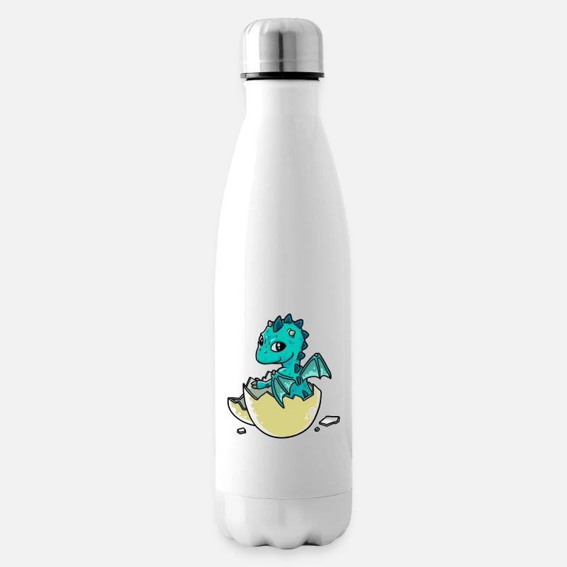 Baby Drachen Dino Weihnachtsgeschenk Kind - Isolierflasche - Weiß