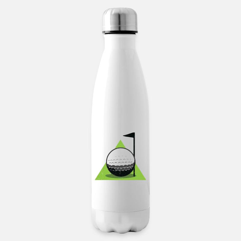 Drapeau de balle de golf golf - Bouteille isotherme - blanc