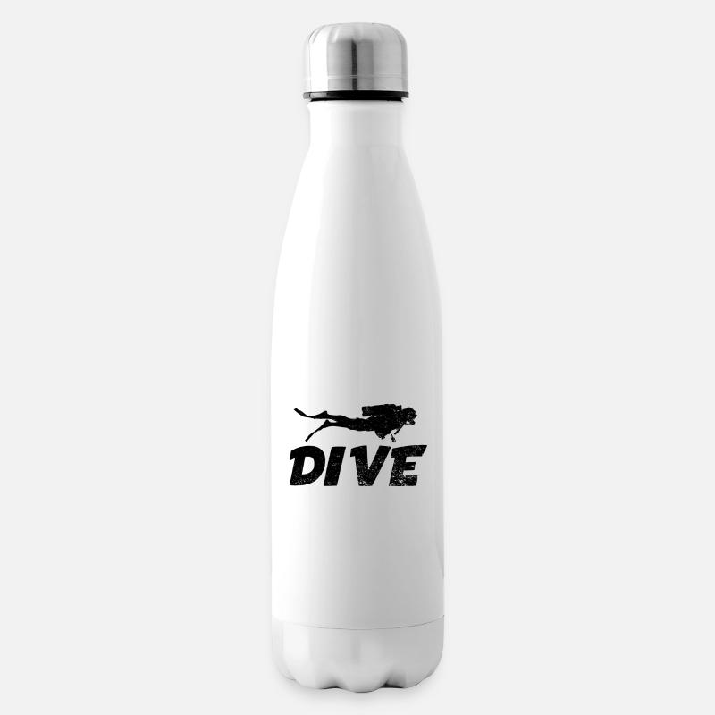 Taucher - Isolierflasche - Weiß