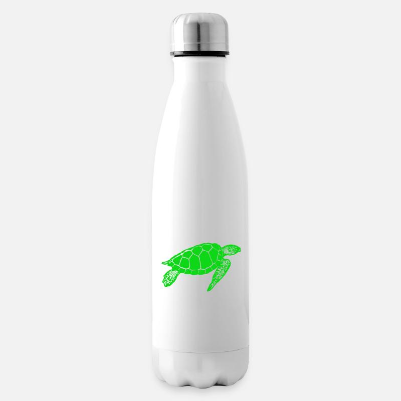Schildkröte - Isolierflasche - Weiß