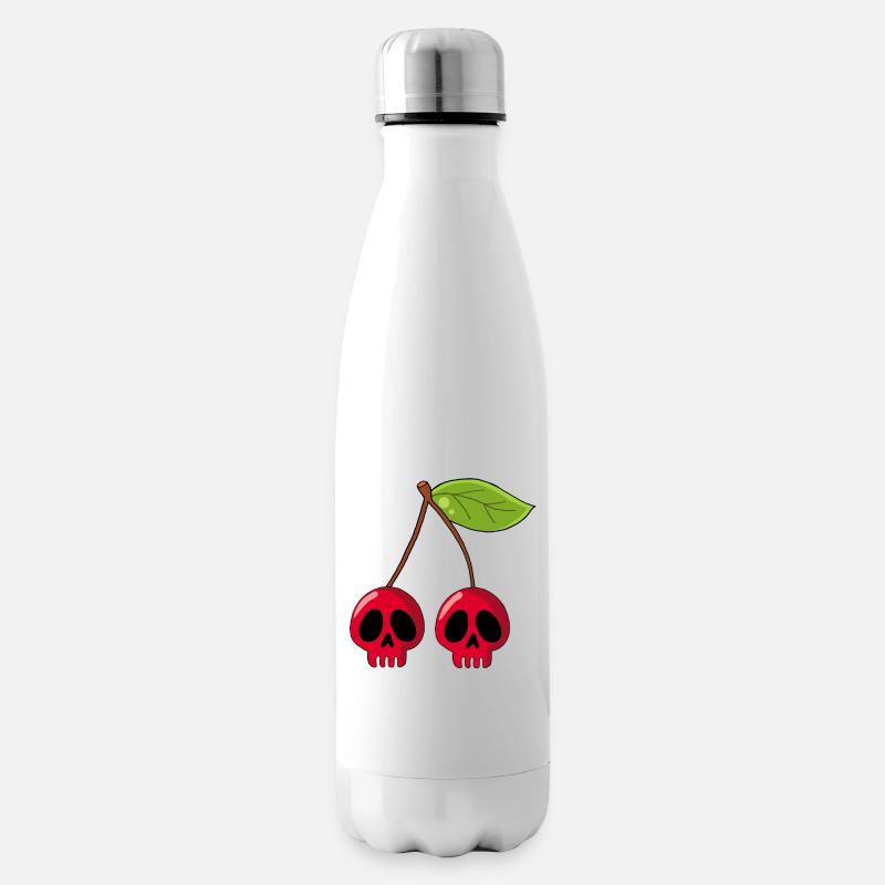 Kirschschädel - Isolierflasche - Weiß