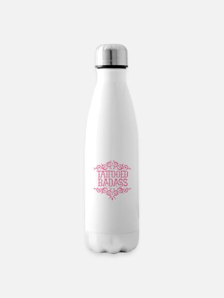 Tattoo - Isolierflasche - Weiß