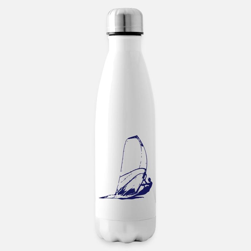 Windsurfing - Surfer - Isolierflasche - Weiß