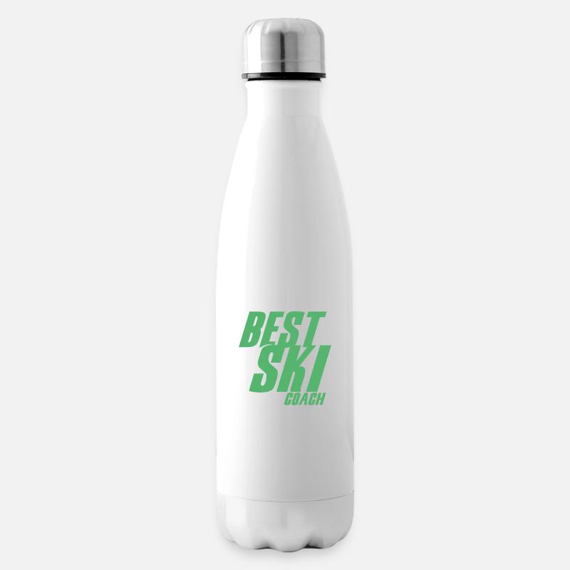 Skilehrer - Isolierflasche - Weiß