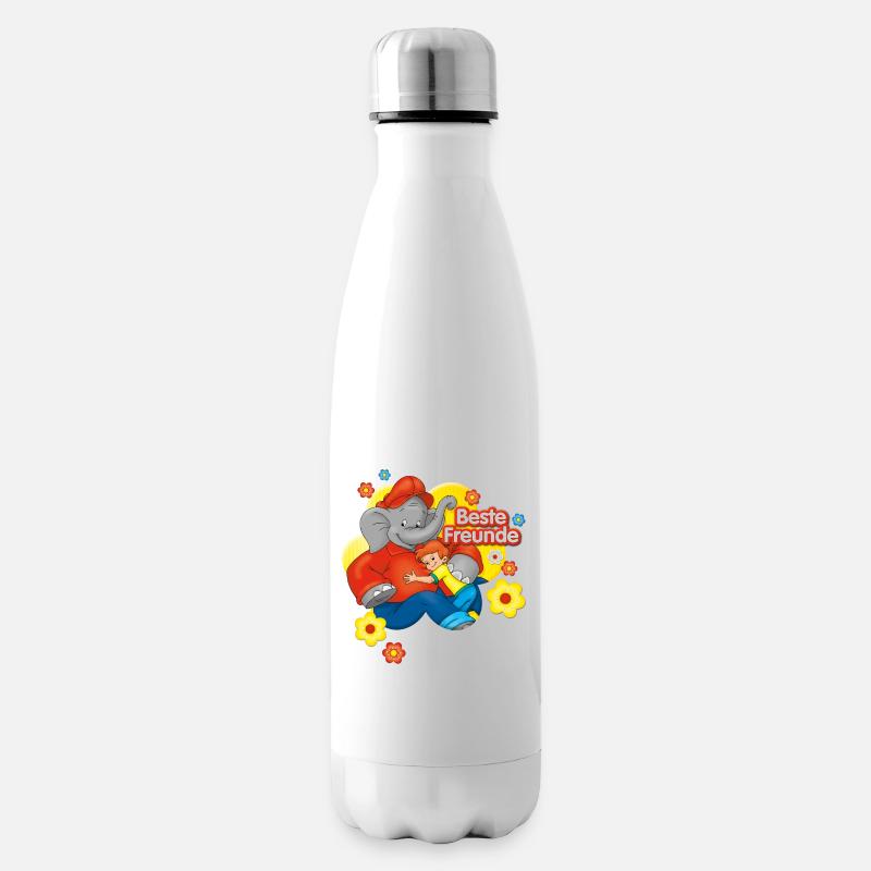 Benjamin Blümchen und Otto sind beste Freunde - Isolierflasche - Weiß