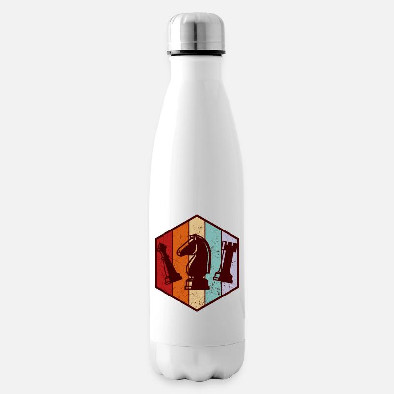 chess - Insulated Water Bottle - white
