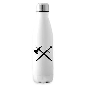 Sword and ax - Insulated Water Bottle - white - Right