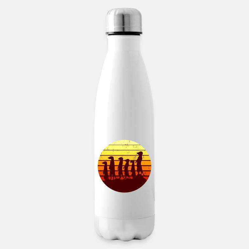 suricates - Bouteille isotherme - blanc