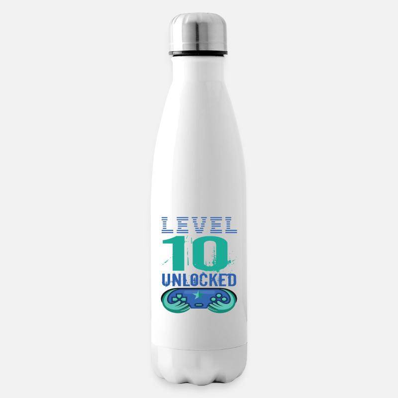 10.Geburtstag - Isolierflasche - Weiß