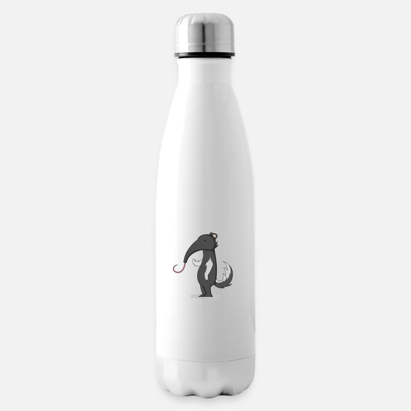 Lustiger Ameisenbär - Isolierflasche - Weiß