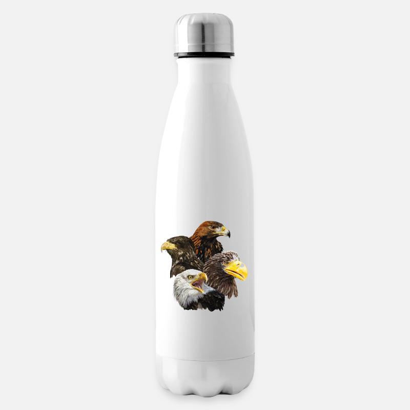 Pigargos und Adler - Isolierflasche - Weiß