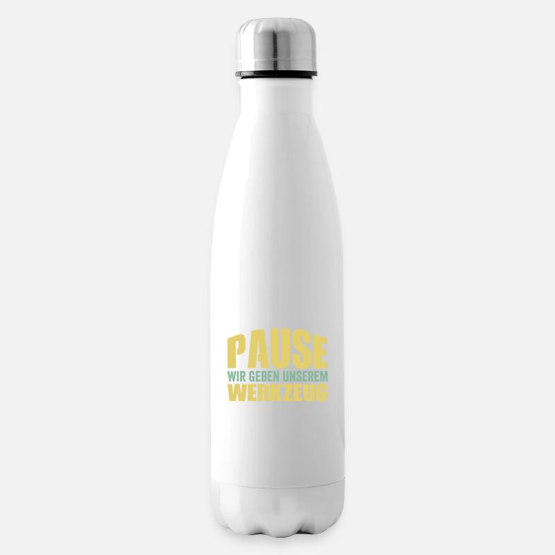 Gärtner Landschaftsgärtner Galabauer Azubi Spruch - Isolierflasche - Weiß