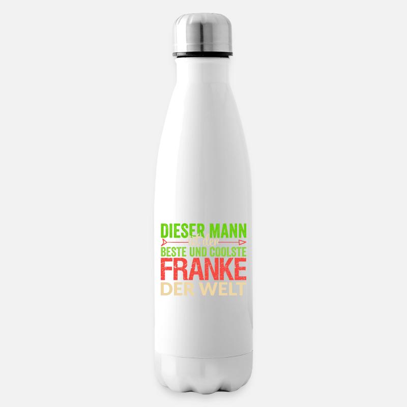 Franken Bayer Franke Spruch Bayerisch Geschenkidee - Isolierflasche - Weiß