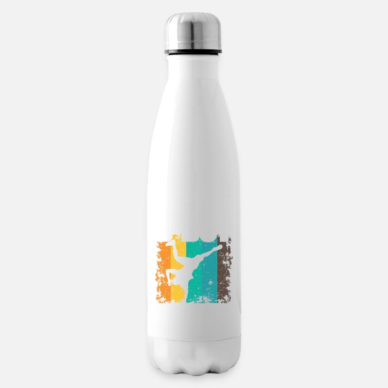 B-Boy Breakdance Enfants Breakdance - Bouteille isotherme - blanc