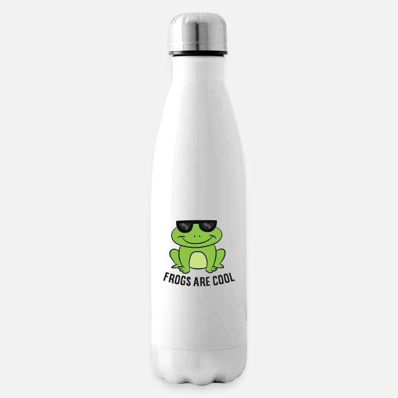Frösche Sind Cool Süßer Frosch - Isolierflasche - Weiß