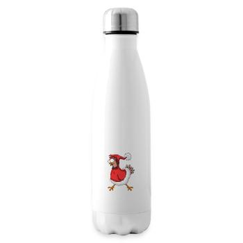 Poulet de Noël Joyeux Noël - Bouteille isotherme - blanc - Droite