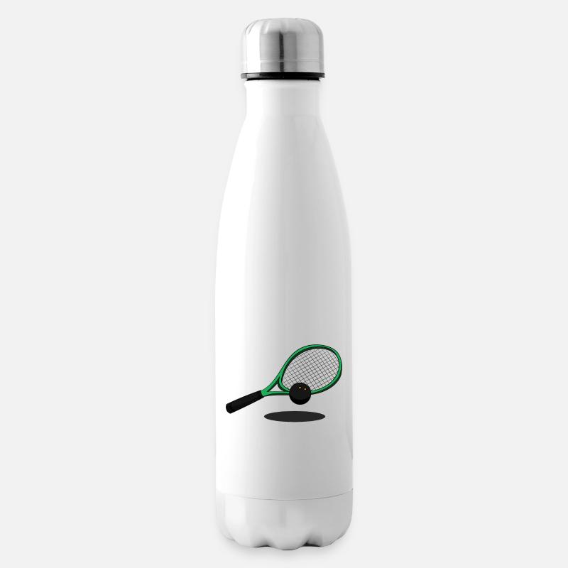 Squashball Squashball Schläger Squashen Squash - Isolierflasche - Weiß