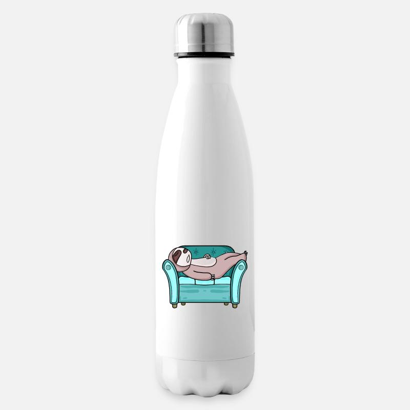 Faultier - Isolierflasche - Weiß
