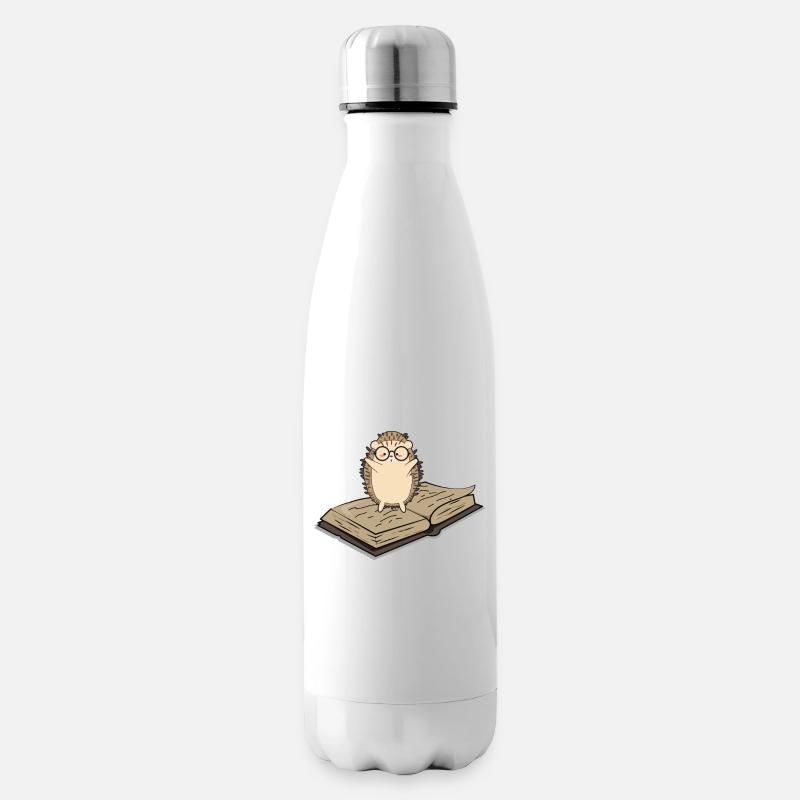 Igel - Isolierflasche - Weiß