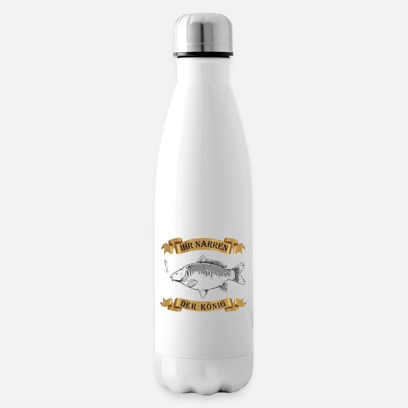 Angel Karpfen - Isolierflasche - Weiß