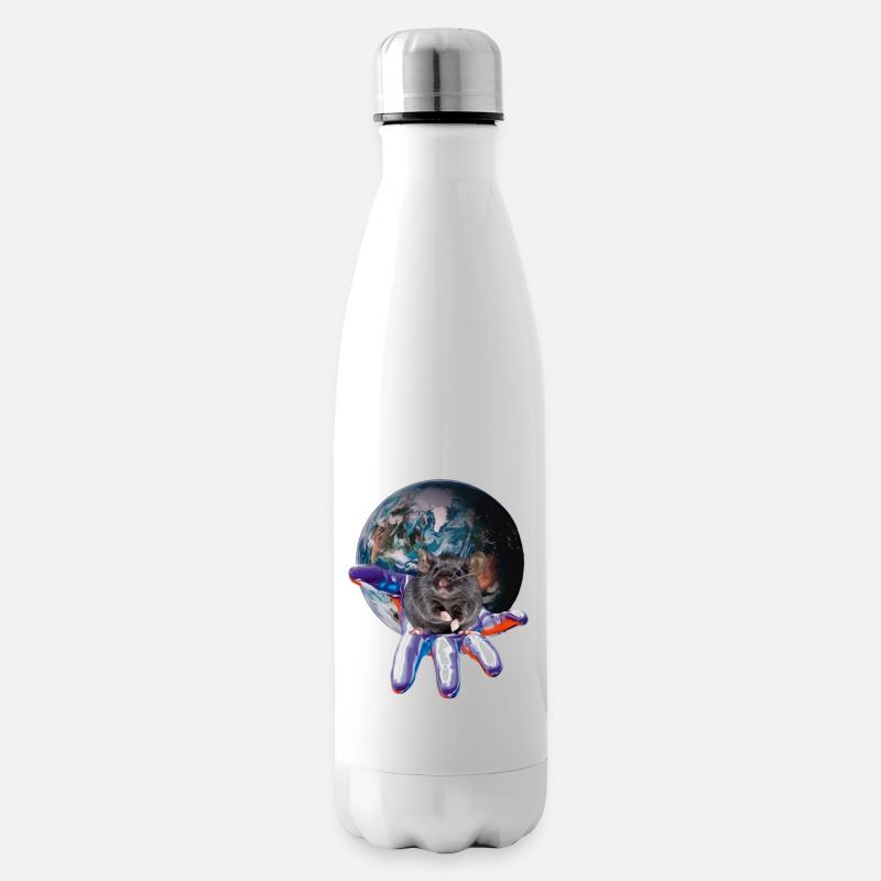 Ratten - Isolierflasche - Weiß