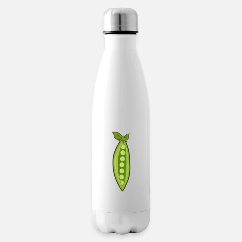 Erbsen - Isolierflasche - Weiß