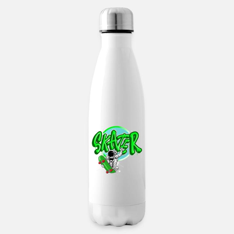 Skater - Isolierflasche - Weiß